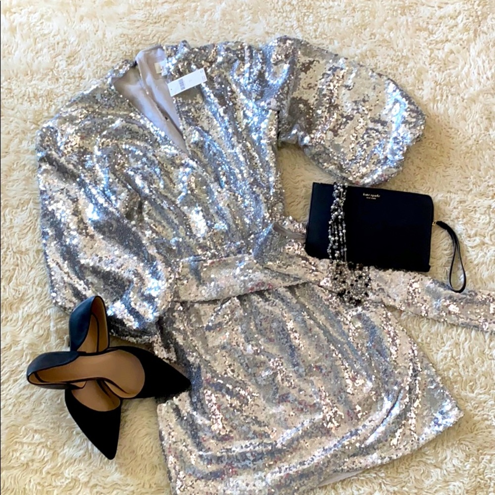 Lisabette Sequined Mini Dress size small. NWT.